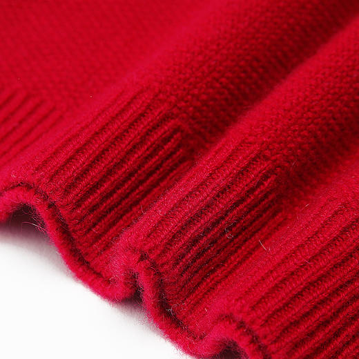 METTE羊绒世家童装100%山羊绒衫冬新品中大童女镂空印花保暖毛衣 商品图7