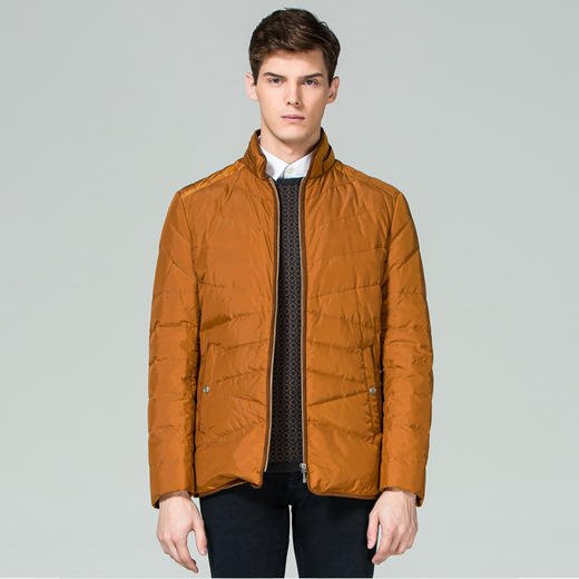 Marco Azzali 深桔黄色立领羽绒服M3917800 商品图0