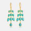 孔雀翎天然蓝松石水滴耳饰 原矿松石925银精致大气 醍醐原创设计 两款可选 商品缩略图5