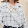 oldcolour2019冬季新品商场同款格子长款毛呢大衣L41153181 商品缩略图2