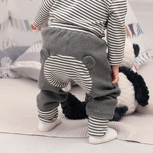 英氏秋款新品儿童居家服裤子中性春秋熊猫可爱长裤YZJHJ30007A01 商品图3