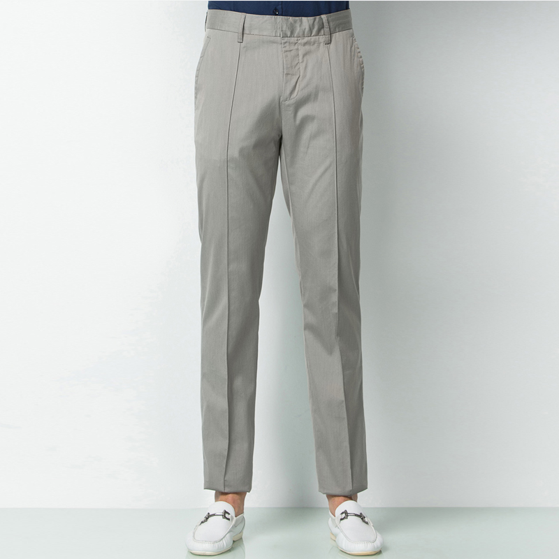 Marco Azzali 浅灰色意大利进口面料休闲裤 P3410300