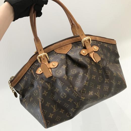 9新lv路易威登老花大号饺子包