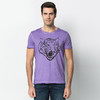 Marco Azzali 紫色虎头印花圆领T恤 T3659300 商品缩略图0