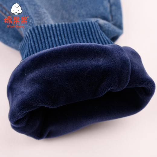 棉果果冬季男童针织挂里长裤裤子M412200220660 商品图4