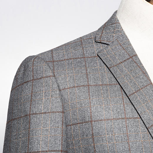 99XCM98F07罗蒙春秋男士休闲西装外套英伦风格子休闲西服男式单西外套 商品图3