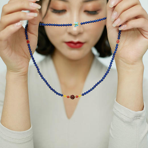 醍醐 青金石 南红玛瑙 紫檀木 蜜蜡 三圈手串 商品图1