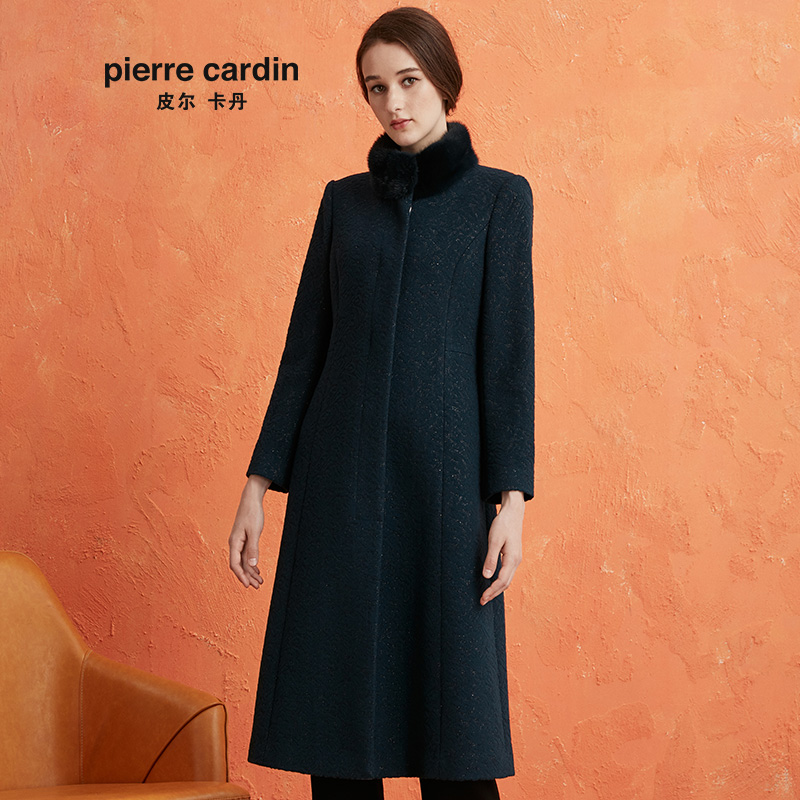皮尔卡丹女装毛呢大衣P0407CL19G0
