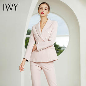 IWY/粉色长袖西装长裤半裙套装194017C1+PS