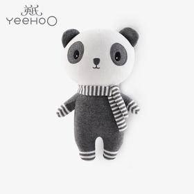 英氏婴儿安抚玩具宝宝棉布艺熊猫玩偶 YGRAJ30015A01