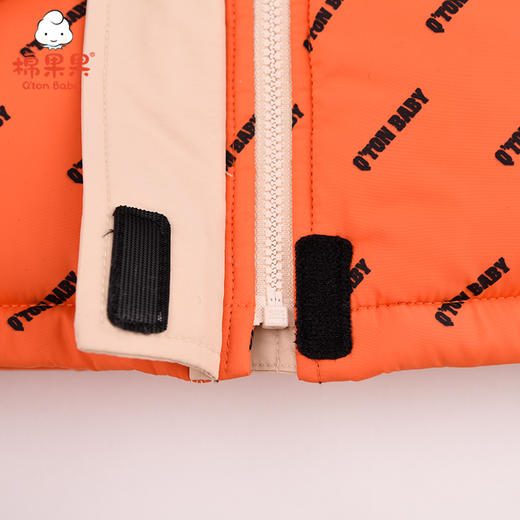 棉果果冬季男童拼接印花中长款棉服M412101820651 商品图5