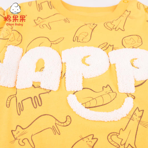 棉果果冬季女童上衣印花夹棉卫衣M422180820673 商品图3