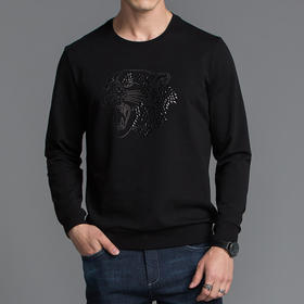 Marco Azzali 黑色针织卫衣 T5002200