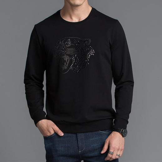 Marco Azzali 黑色针织卫衣 T5002200 商品图0