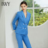IWY/蓝色长袖西装长裤套装194027C1+P1 商品缩略图2