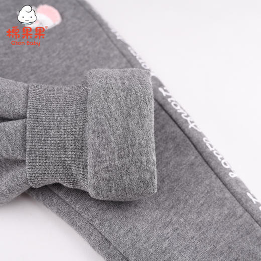 棉果果冬季女童小毛圈夹棉长裤裤子M422200820740 商品图3