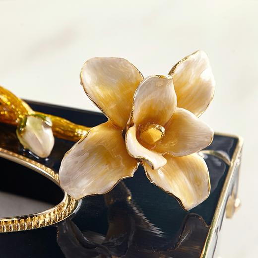 珐琅彩纸巾抽 客厅茶几轻奢创意收纳纸巾抽 时尚 大气 商品图2