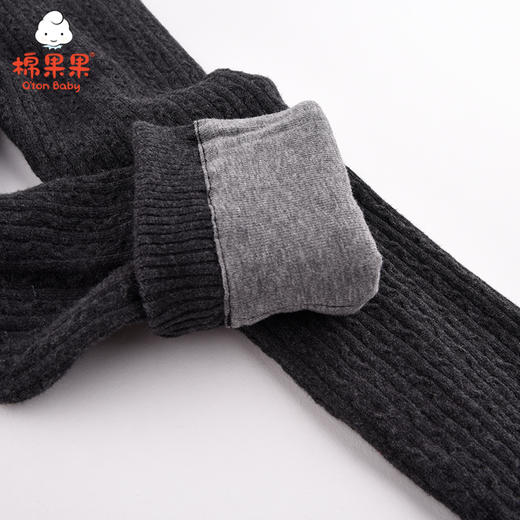 棉果果冬季女童棉线挂里打底裤子M422206420693 商品图2