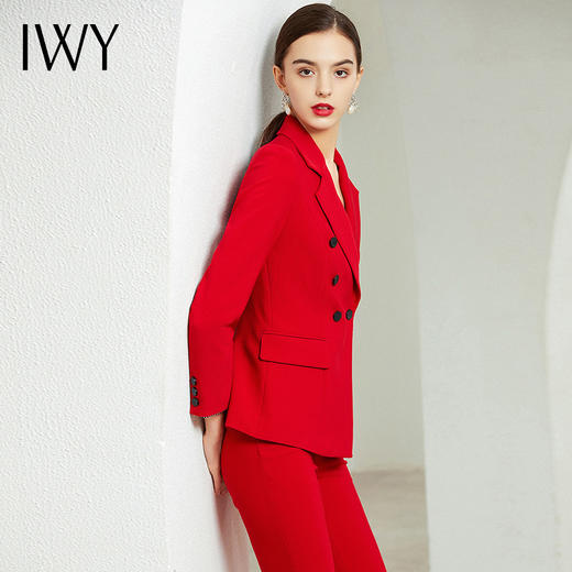 IWY/红色长袖西服长裤套装3CP18315 商品图6