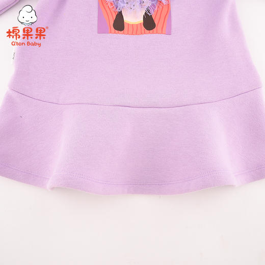 棉果果冬季女童南极绒连衣裙M422700220679 商品图3