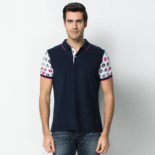 Marco Azzali 藏青色POLO衫 T3655900 商品图0