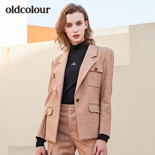 oldcolour冬季新品气质小西装女L41041149 商品图0