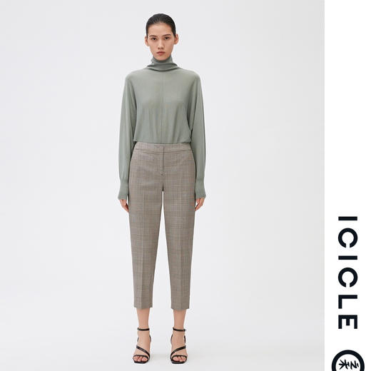 ICICLE之禾女装20秋冬新款丝毛绒高领连袖套衫1CD23124171A 商品图1