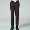 Marco Azzali 咖啡色细格子羊毛毛西裤 P3106400 商品缩略图0