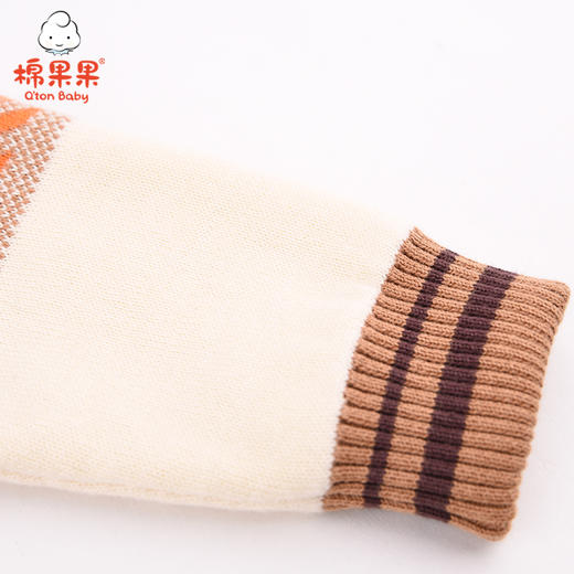 棉果果冬季男童挂里提花套头毛衣M412160520649 商品图3