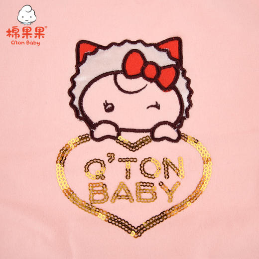 棉果果冬季女童小毛圈挂里连衣裙M422700420687 商品图2