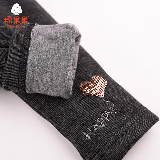 棉果果冬季女童夹棉打底裤子M422206420692 商品图4