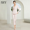 IWY/粉色长袖西装长裤半裙套装194017C1+PS 商品缩略图3