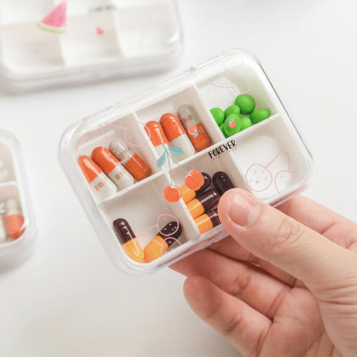 多功能随身便携小药盒分装迷你小号收纳盒家庭家用老年早中晚7天