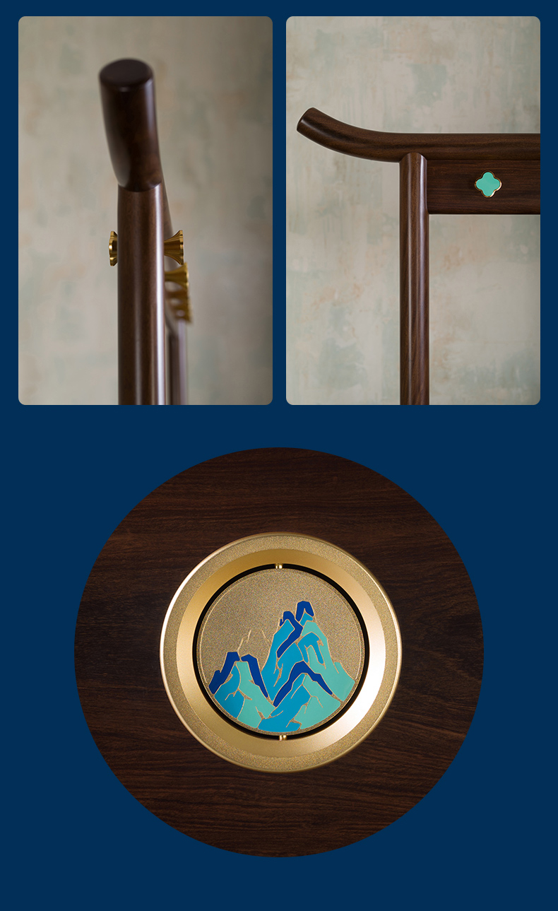 铜师傅铜木主义千里江山艺术家具大叶紫檀版卧室家具梳妆台床