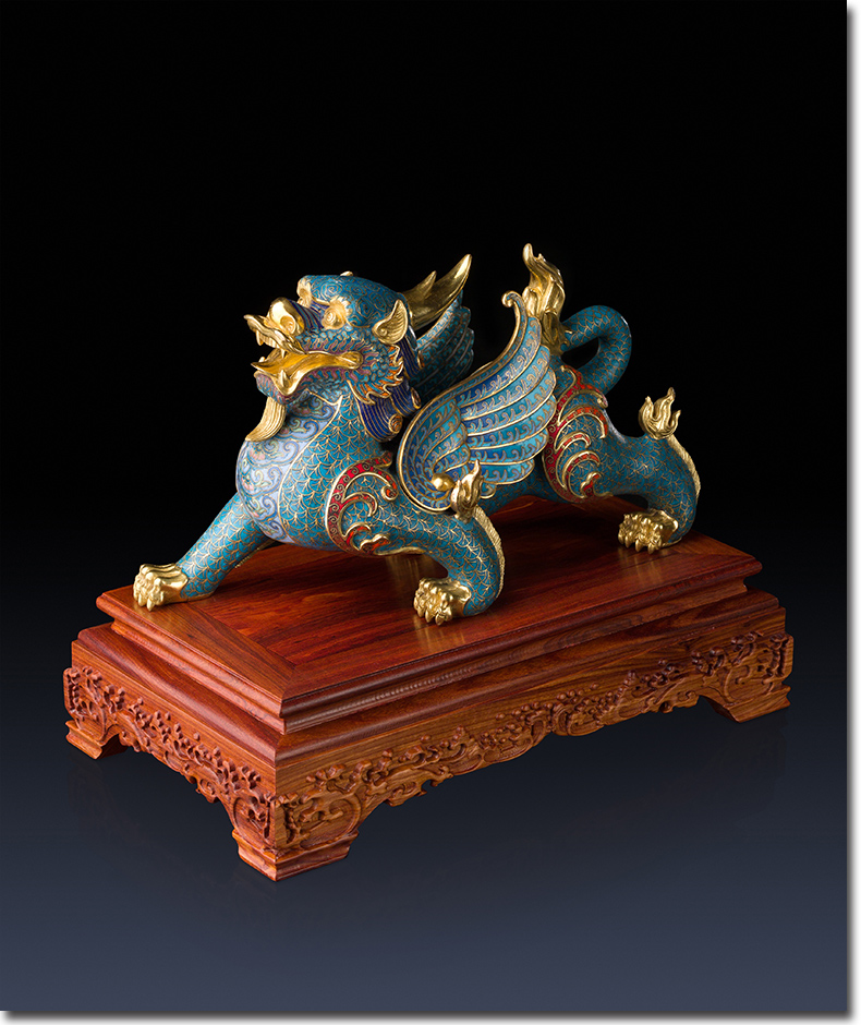 铜师傅全铜摆件鎏金珐琅貔貅家居饰品铜工艺品