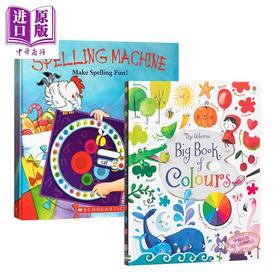 【中商原版】Spelling Machine /Big book of colours 低幼色彩字母启蒙2册 益智游戏书 低幼亲子互动启蒙认知绘本 英文原版 3-6岁