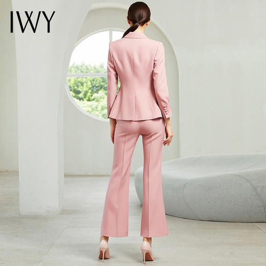 IWY/粉色长袖西装长裤套装203167C1+P3 商品图3