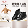 信诺真皮老人棉鞋女加绒保暖防滑秋冬季中老年软底老太太奶奶皮鞋20M630-11 商品缩略图0