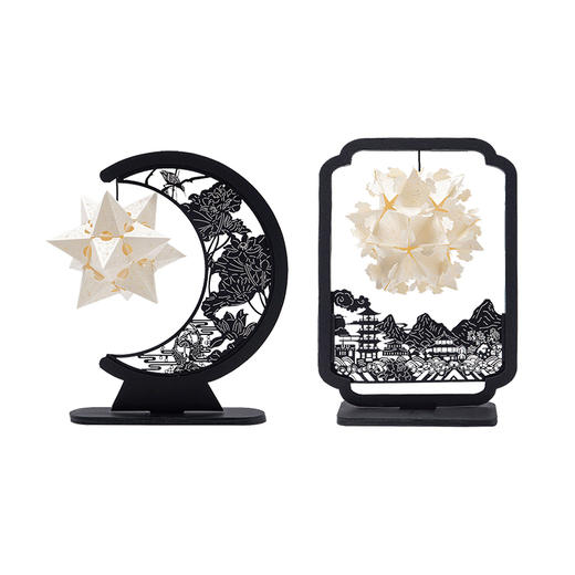 玲珑运转纸雕灯古风中国风折纸剪影手工diy卧室夜灯