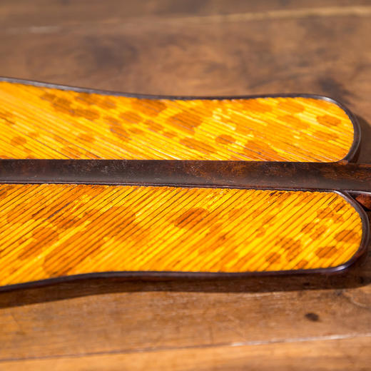 紫檀嵌湘妃竹焦叶形茶盘 商品图3