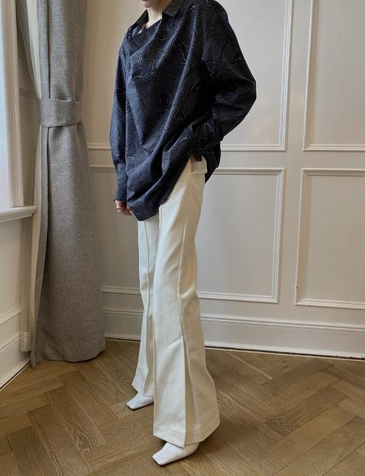 HIDEMI 心房客/“我们做印花”线型设计感微荡领多穿衬衫 商品图9