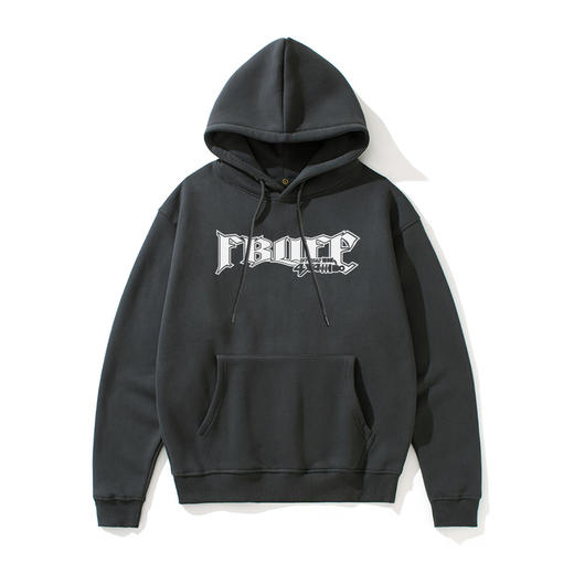 自由基地连帽潮流卫衣抓绒宽松落肩嘻哈外套潮上衣男女款 NMT-1229 商品图0