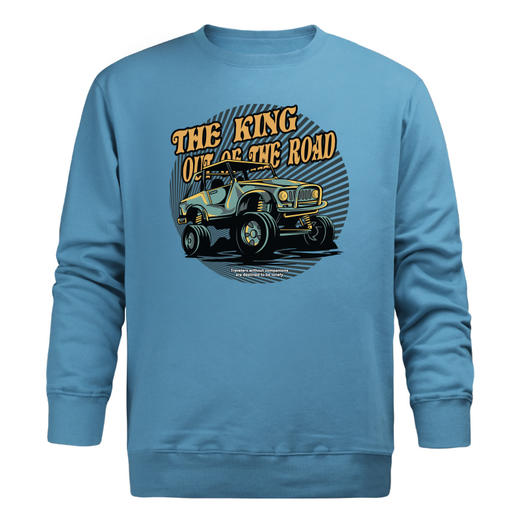 自由基地圆领套头越野车印花卫衣秋冬潮牌合体毛圈休闲衫男士打底衫 NMT-1232 商品图2