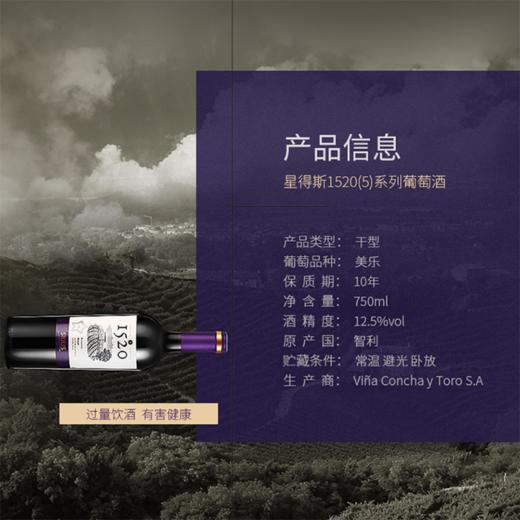 1520【5】干红葡萄酒 750ml*6瓶 洋河星得斯 商品图3