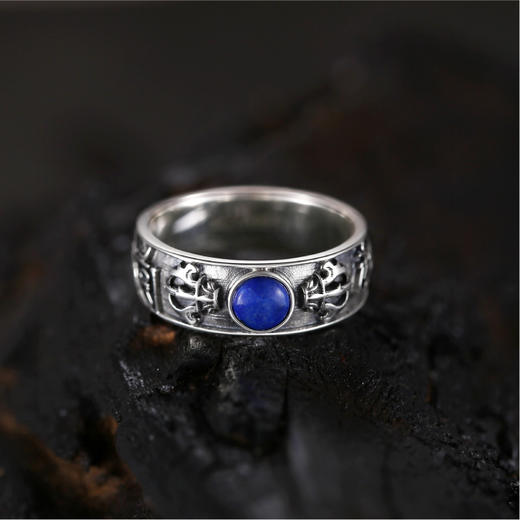 醍醐 金刚VAJRA系列 六字真言青金石戒指 六款可选 商品图5