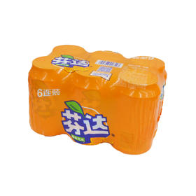 芬达橙味汽水330ml*6听
