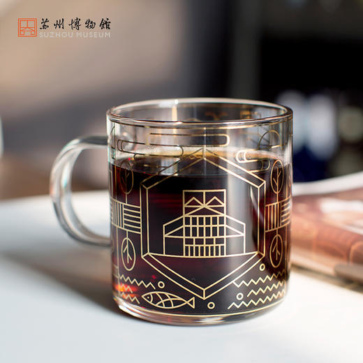 苏州博物馆 方寸苏博描金玻璃杯 商品图2