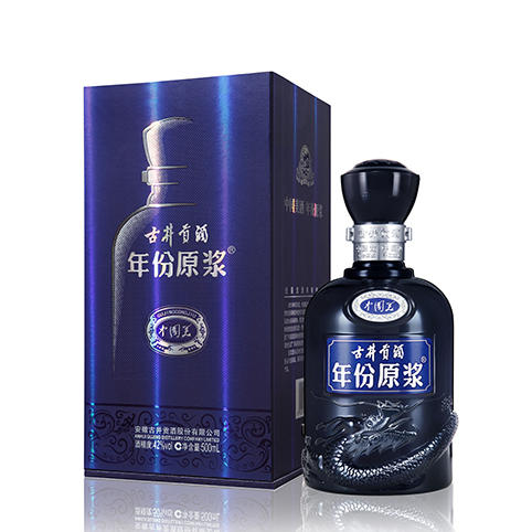 42度中国美 古井贡酒年份原浆系列 500ml*4瓶 商品图0