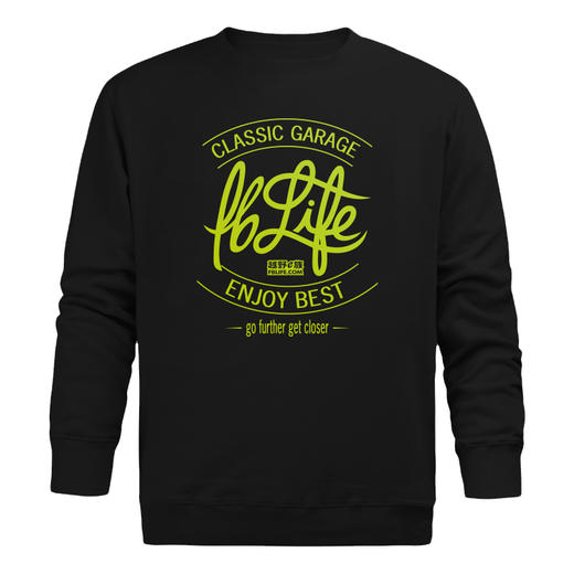 越野e族FBLIFE简约高街潮流圆领卫衣套头休闲衫欧美机车风男基础款 NMT-1233 商品图1