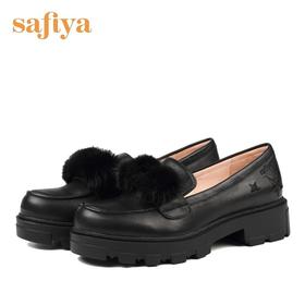 商场同款 | Safiya/索菲娅单鞋学院风毛毛深口鞋SF73111080